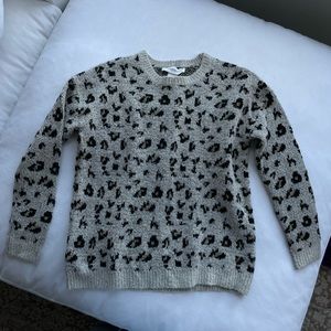 Workshop leopard print sweater, size S